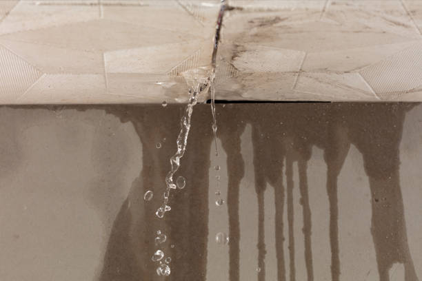 Professional Burst Pipe Cleanup technician working in Landers, CA